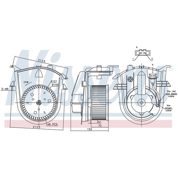 Nissen Blower Motor, 87176 87176